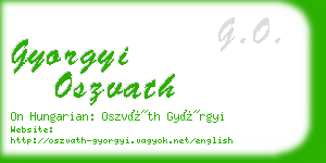 gyorgyi oszvath business card